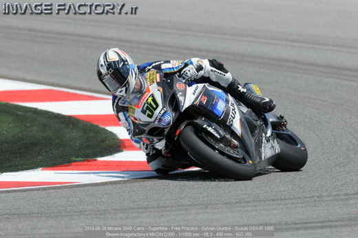 2010-06-26 Misano 3548 Carro - Superbike - Free Practice - Sylvain Giuntoli - Suzuki GSX-R 1000